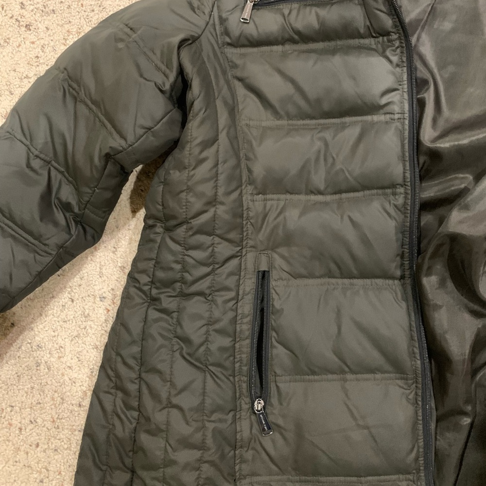 Quilted Nylon Packable Puffer Coat - XL